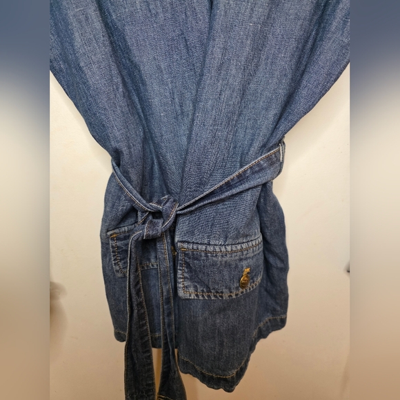 NWT Lauren Ralph Lauren Women's Denim Belted Jacket Size 1X - Picture 6 of 7